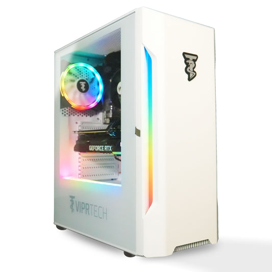 Rebel 4.0 Gaming PC - AMD Ryzen 7 (4.1Ghz), RTX 4060 8GB, 32GB DDR4, 1TB SSD, Desktop White