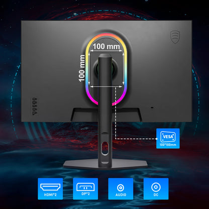 27-Inch 1080P IPS Gaming Monitor with 380Hz Refresh Rate, 0.5ms GTG Response Time, Adjustable Vertical Stand, FreeSync, HDR, and VESA Compatibility