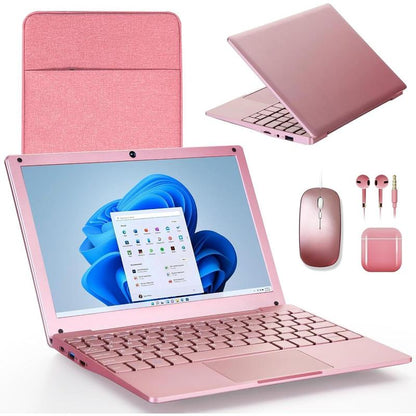 10'' Windows 11 Mini Laptop Computer 8GB+128GB Intel Celeron Quad-Core Processor