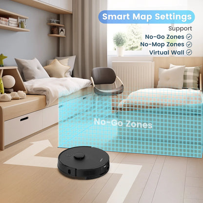 Robot Vacuum and Mop Combo L40 with 60 Days Self-Empty Station Voice Control Home Mapping