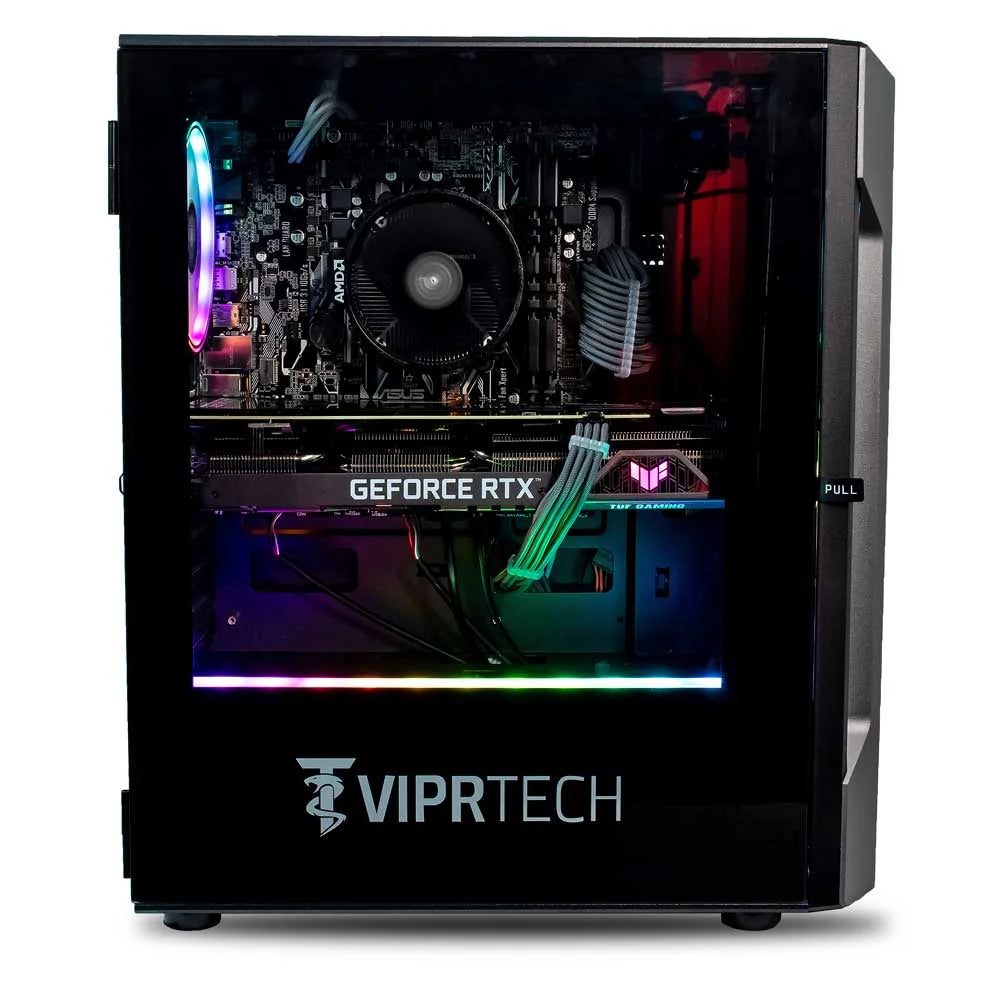 Rebel 4.0 Gaming PC - AMD Ryzen 7 (4.1Ghz), RTX 4060 8GB, 32GB DDR4, 1TB SSD, Desktop Black