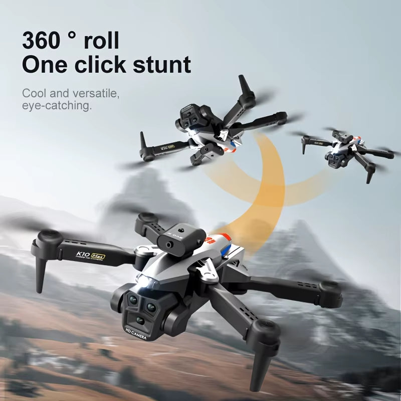 Foldable Camera Drone for Beginners and Adults with Advanced Obstacle Avoidance, 360° Flips, One-Key Takeoff/Landing, and 3D Maneuvering Features