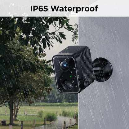 ARPHA K03 Security Camera Wireless Monitor, 1080P Wifi Battery Camera for Home Security, HD Lens IP65 Waterproof, 2-Way Talk, 160 Days Battery Life Outdoor Surveillance Room Office Home Security Live View.Instant Alert Black