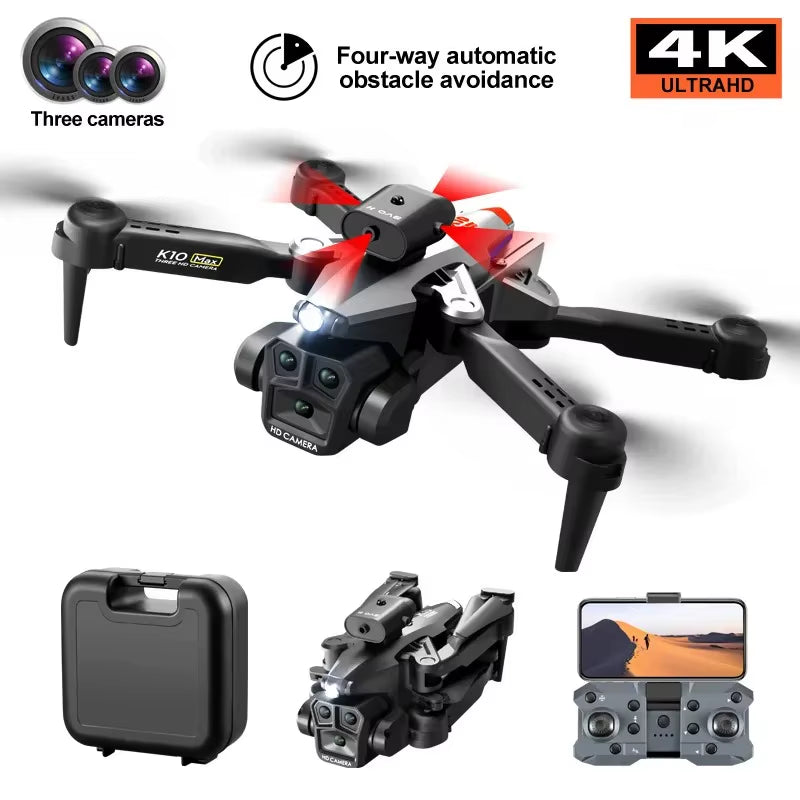 Foldable Camera Drone for Beginners and Adults with Advanced Obstacle Avoidance, 360° Flips, One-Key Takeoff/Landing, and 3D Maneuvering Features
