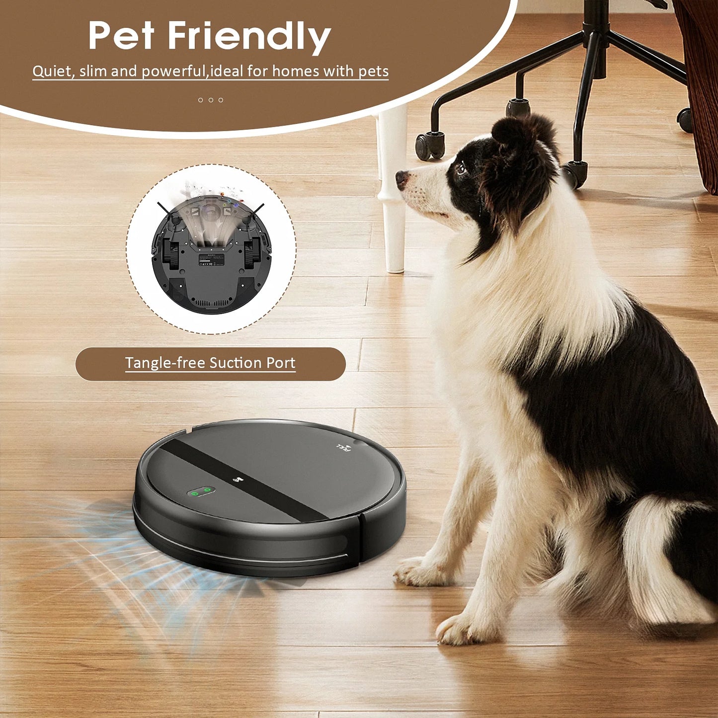 Robot Vacuum Cleaner G20 Vacuum and Mop Combo for Pet Hair Hard Floor, Wifi/Alexa Control