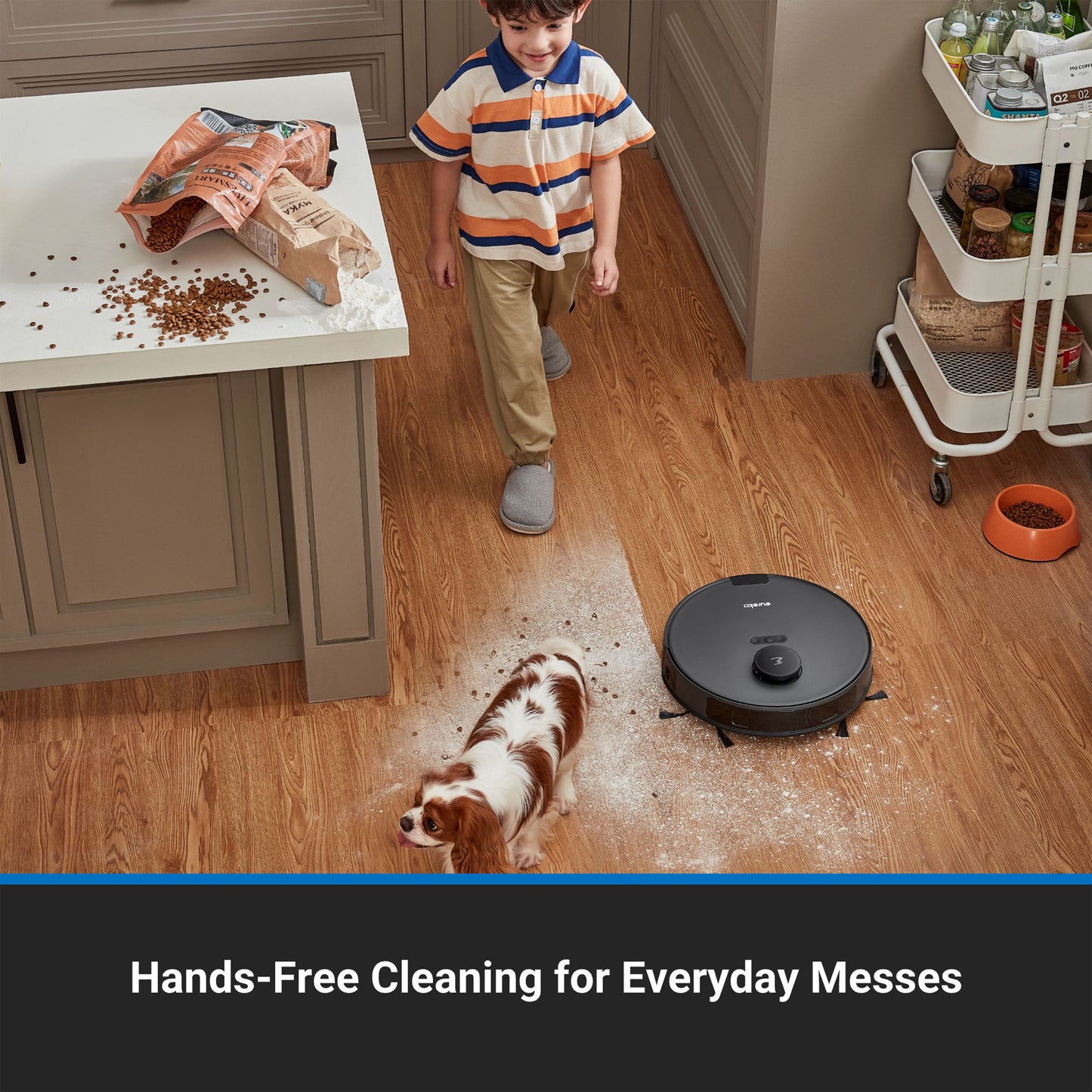 Self-Emptying Robot Vacuum with HEPA Filter, Smart Navigation & Voice Control, NERE10SW