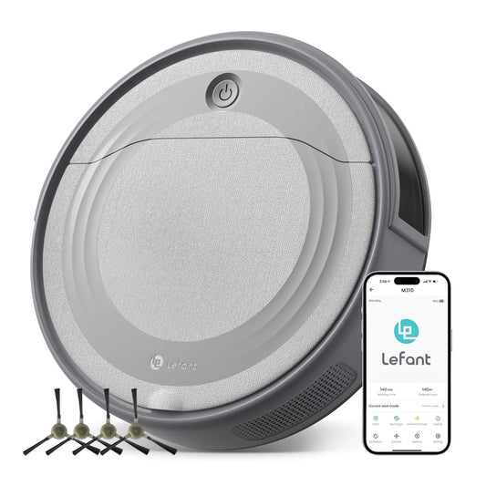 Robot Vacuum Cleaner with 4500Pa Suction, PSD Obstacle Avoidance, Wifi/App/Voice Control,Ideal for Pet Hair, M310