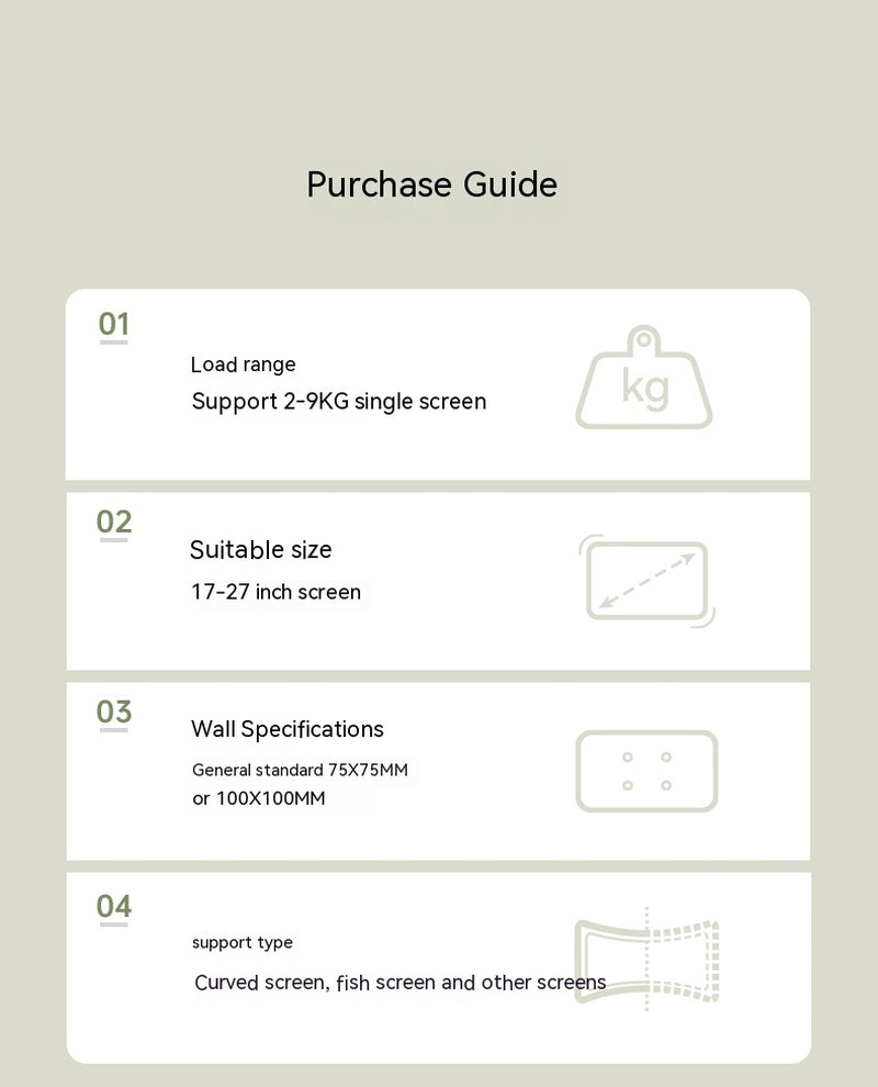 Dual Screen Monitor Screen Bracket