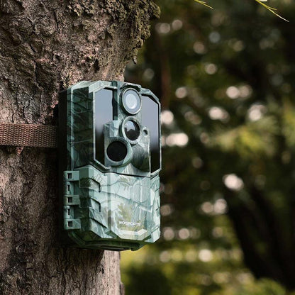 WOSPORTS 48MP 4K Trail Camera | Night Vision, IP66 Waterproof for Wildlife & Home Security