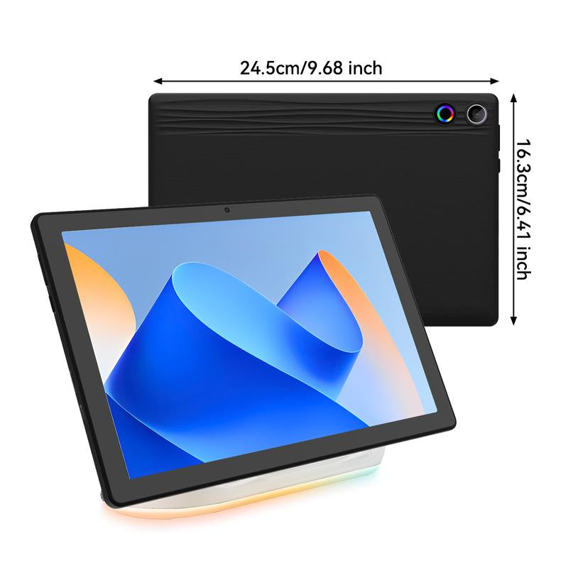 2025 Tablet, Android 14 OS, 10.1-Inch Display with Rechargeable Stereo Speaker Audio Dock, HD IPS Touchscreen, Octa-Core Processor, 14GB RAM + 64GB Storage (Expandable up to 1TB), Wi-Fi 6, Bluetooth 5.3, Dual Cameras, Google Tablet.