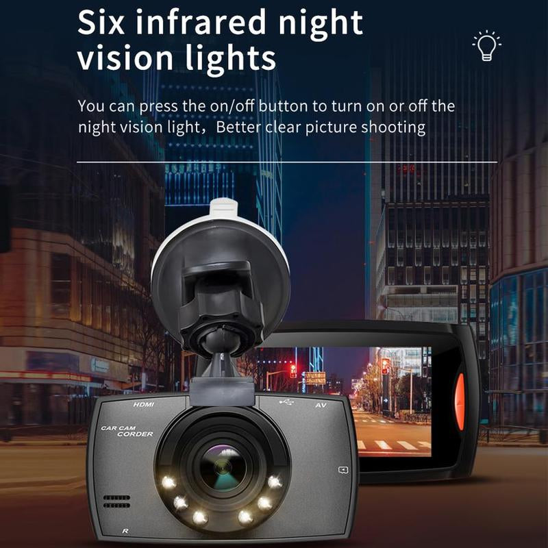 Full HD 1080P Car DVR Recorder, Wide Angle View Car DVR with IR Night Vision, Loop Recording Car DVR with Motion-Detection