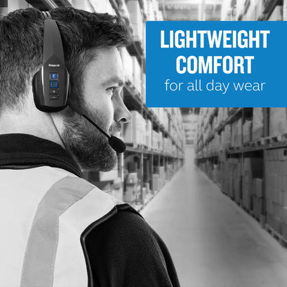 B350-XT Wireless Bluetooth Mono Headset with 96% Noise Cancellation Microphone & Lightweight Headband