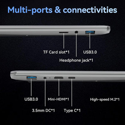 15.6" Power Laptop - 12GB RAM, 512GB SSD, FHD IPS, 4 Speakers, 38WH, Dual USB3.0, Win 11 Laptop on Clearance