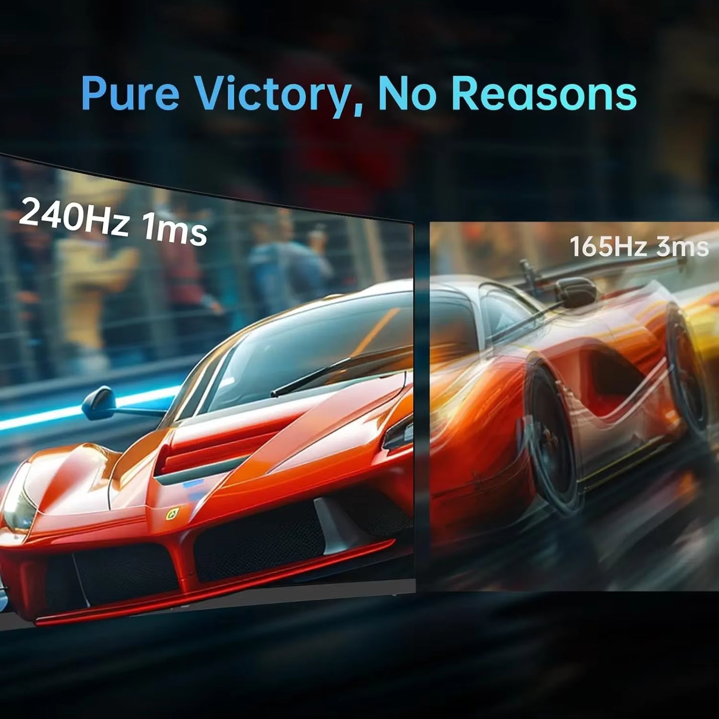 32-Inch 240Hz Curved Gaming Monitor with 1500R Radius, 1080P Resolution, 125% sRGB, 1ms Response Time, FreeSync/G-Sync, HDR10, Multiple HDMI/DP/USB Ports, VESA Compatible