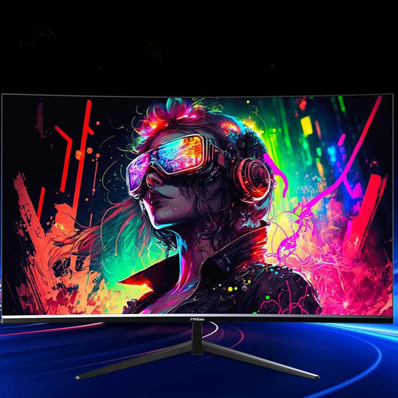 FY32QHC 32 Inch Curved Gaming Monitor QHD 165Hz 1Ms VA Panel AMD Freesync 2800R Curvature VESA Mount Hd/Dp/Usb/Audio Ports High Contrast Ratio Immersive Gaming Screen Monitors