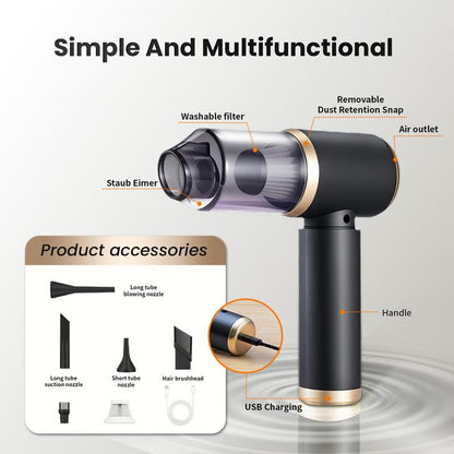 Powerful Handheld Wireless Vacuum Cleaner, with Strong Suction for Home | Car | Desktop Cleaning, Car Detailing Accessories, Cleaning Supplies