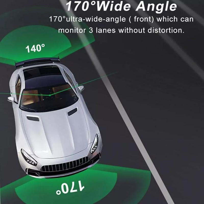 1080P HD Rearview Mirror Car DVR Dual Dash Cam Camera Front Rear Video Recorder