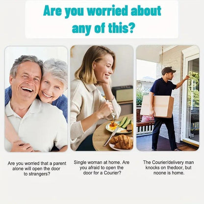 Wireless Doorbell Camera, Rechargeable 2.4G Wifi Smart Visual Doorbell, Home Security Doorbell with Night Vision & Voice Changing, Security System Monitoring