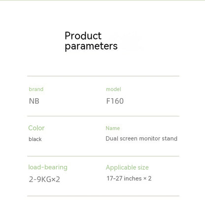 Dual Screen Monitor Screen Bracket