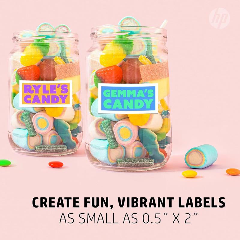 HP Sprocket Panorama Portable, Instant Label Printer & Photo Printer 2” X .5”- 9”