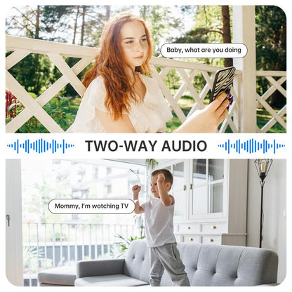 3MP Home Security Indoor Camera with Motion Detection and AI Human Detection Cable