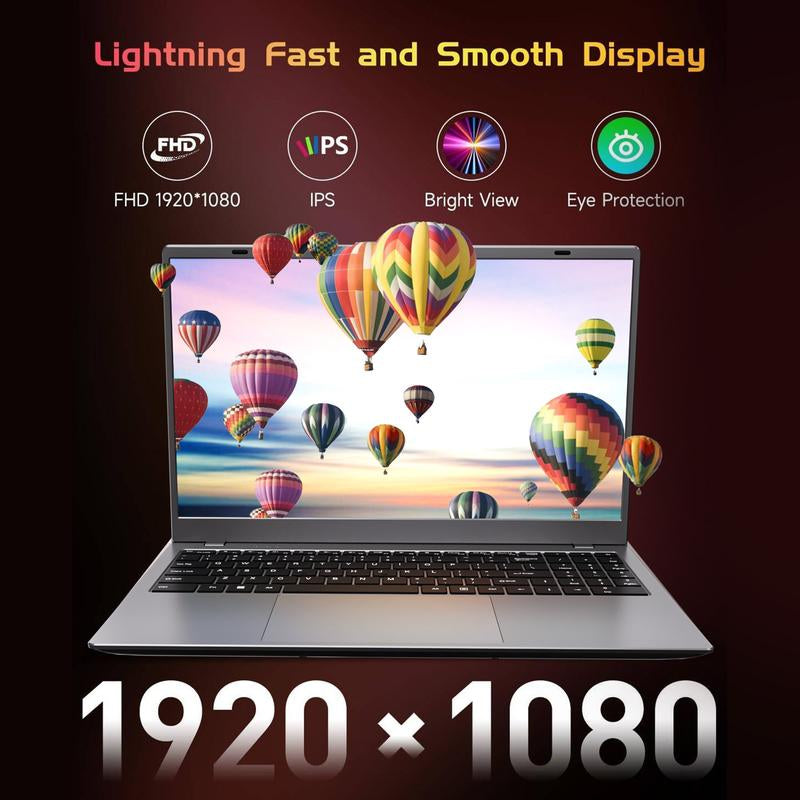 15.6 Inch Business Laptop Notebook PC CPU AMD 3020E 8GB RAM 256GB SSD Storage Fingerprint Recognition Backlit Keyboard & Mini Hdmi Computer