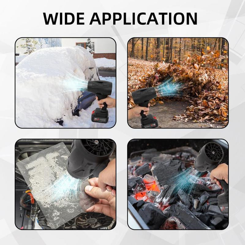 Cordless Turbo Jet Blower, Powerful Air Duster for Car Cleaning, Drying, Snow Removal, BBQ, Electronics, Perfect Christmas Day Gift