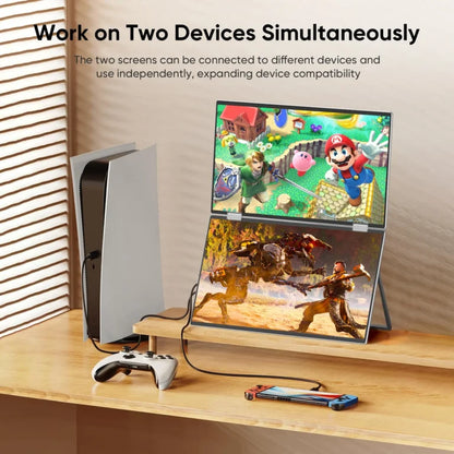 15.6 Inch FHD Dual Screen Extend LCD 1080P Monitor Portable