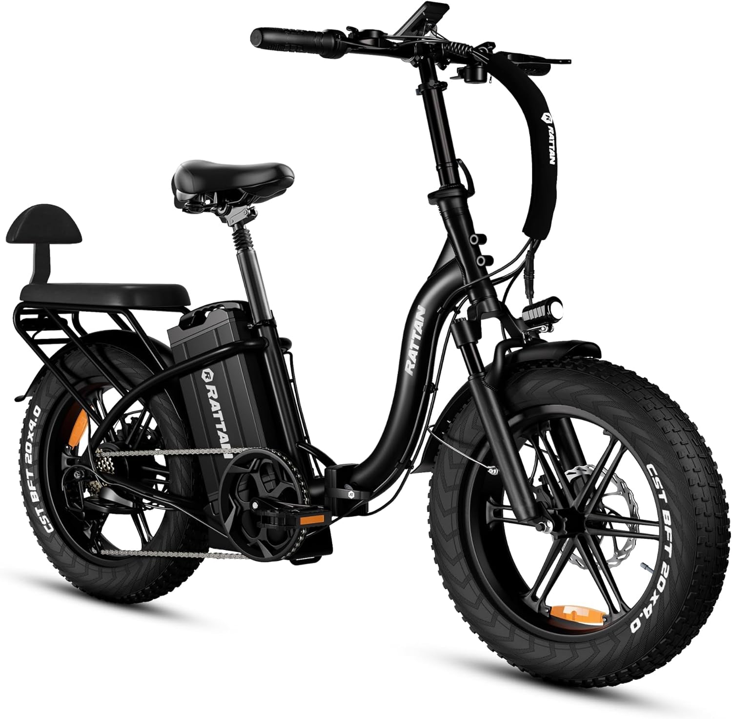 Rattan LM/LF Ultra Electric Bike - 1800W Foldable Fat Tire e-Bike | 120-Mile Range, 33 MPH, Two-Seater | Premium Hydraulic Brakes & 40.5Ah Battery