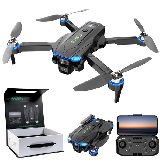 2.4G 4-Channel Dual Camera Remote Control Quadcopter with High Definition, RC Drone Gift Set Including 3 Batteries