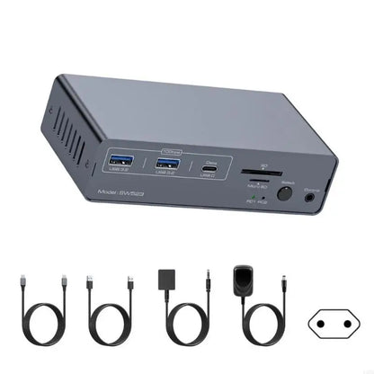 13-in-1 KVM Docking Station for Dual Monitors, DP 4K 120Hz, USB-C High-Speed 45BD