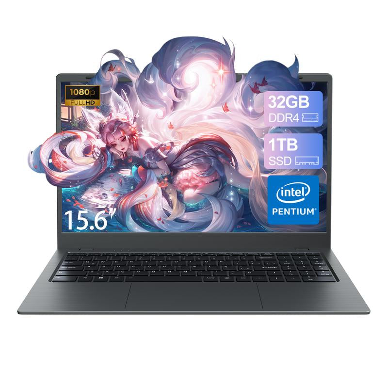 14/15.6-Inch Laptop Computer Intel Pentium Gold 6500Y Dual-Core Processor 8GB/16GB/32GB RAM 256GB/512GB/1TB SSD Rom,Suitable for Student Study＆Business Office,Suitable for Photoshop and Editing