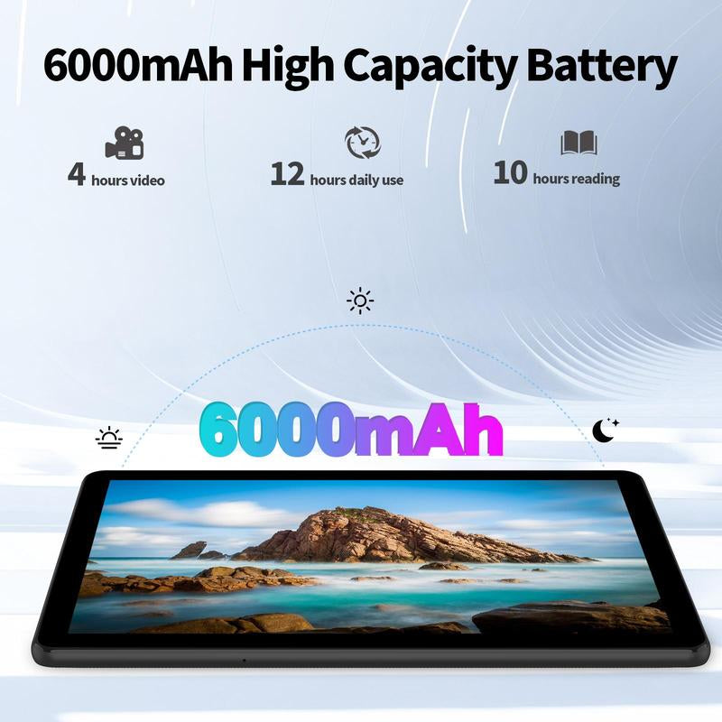 10.1-Inch Android Tablet with Bluetooth Keyboard and Mouse Set, Octa-Core Processor, 8GBRAM (4GB + 4GB Extended), 64GB Storage