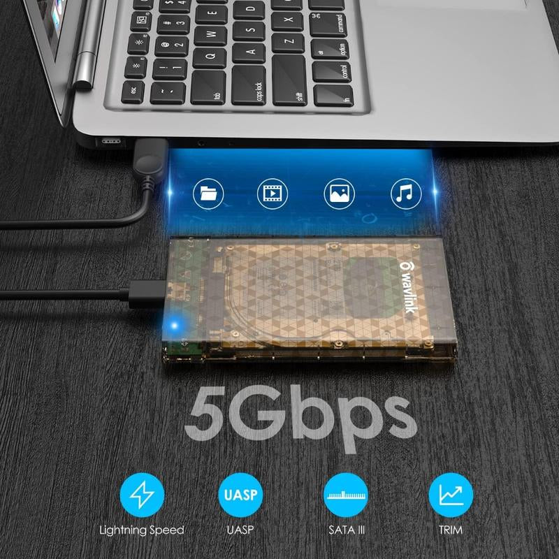 Protective Hard Drive Enclosure - Easy-To-Use Portable Case for External Storage - Computer Drive Case